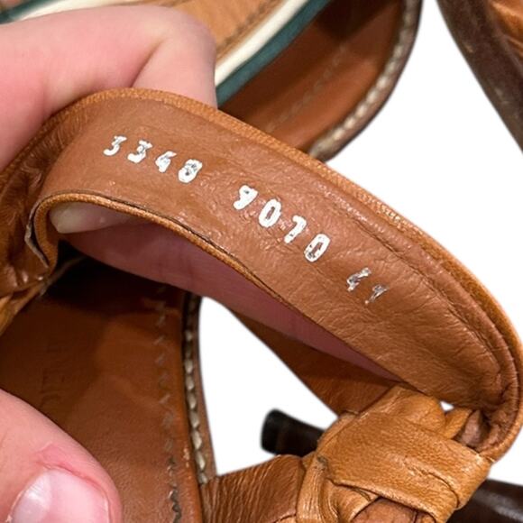 Y2k YSL Leather Open Toe Heels - Picture 4 of 13